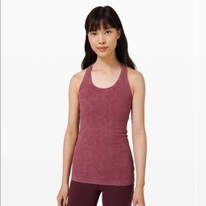 NWT Lululemon Cool Racerback *Dye Washed Chianti